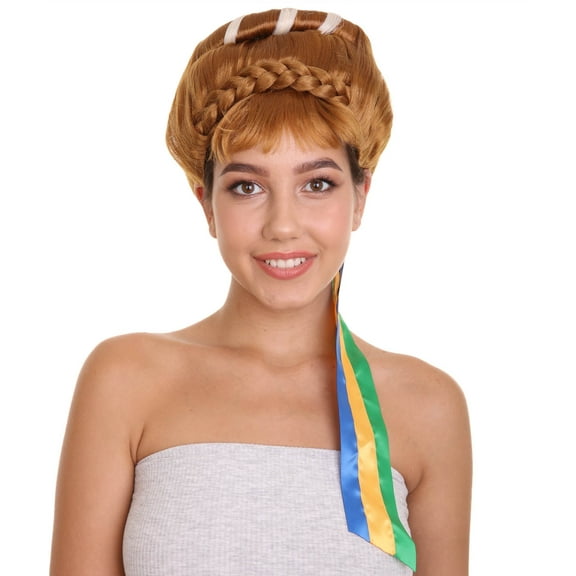 Womens Fantasy Wig | Brown TV/Movie Wig | Premium Breathable Capless Cap