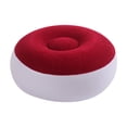 thumbnail image 1 of koolsoo Inflatable Flocking Stool Camping Chair for Office Travel Outdoor Activities Red, 1 of 9