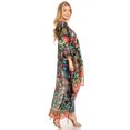 thumbnail image 4 of Sakkas Zeke Hi Low V-Neck Caftan Dress Printed Top Cover / Up - 606 - One Size Regular, 4 of 5