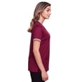 thumbnail image 3 of Devon & Jones DG20CW Ladies CrownLux Performance Plaited Tipped V-Neck Polo, 3 of 3