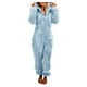 thumbnail image 1 of Puntoco Mujer Manga Larga Con Capucha Mono Pijama Casual Invierno Cálido Rompe Ropa De Dormir Puntoco Puntoco-6639, 1 of 5