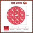 thumbnail image 2 of Fotbe Hello Summer Flamingo Pattern Christmas Tree Skirt, Tree Skirts Plush Christmas Decorations, Christmas Tree Skirts Xmas Decorations Holiday Party Decor-36", 2 of 6