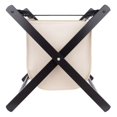thumbnail image 4 of Pemberly Row Transitional Solid Wood/Fabric Luggage Rack with Basket in Espresso, 4 of 7