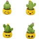 thumbnail image 1 of Bonito cactus decorativo de planta verde de escritorio, 4 mini artilugios de escritorio en maceta (Mini - Happy, Smiley, Cool, Nerd) TUNC Sencillez, 1 of 5