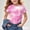 Pink, variant on Shirts for Girl Round Neck Tops for Teen Girls Short Sleeve Shirts Girls Size 7 Gradient Top Girls Tops 7-8 my reorder list