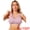 Pink, variant on Women's Lace V Back Wireless Full Coverage Push Up Pullover Bra 2XL Black