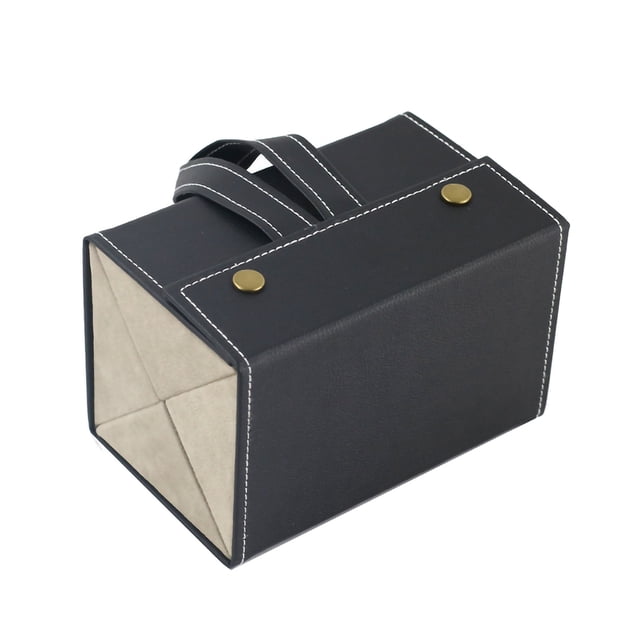 Organizador de anteojos de cuero plegable 2/3/4/5/6 caja de almacenamiento de gafas de sol de múltiples ranuras portátil de viaje para gafas Almacenamiento y organización del hogar L6401 negro Bewildely HA003745-03B