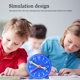 thumbnail image 5 of Ounissouiy Reloj educativo Aprendizaje Hora Minuto Segunda vez Enseñanza Inteligencia Desarrollo Juguetes Cumpleaños Festival Regalos Juguetes Educativos Azul, 5 of 6