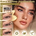 thumbnail image 4 of Lash Clusters with Spikes Anime Eyelash Clusters Natural Manga Eyelash Extensions 10-14mm Lash Extensions Thin Band DIY Left & Right Individual Lashes Cat Eye, 4 of 9