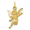 thumbnail image 1 of FB Jewels 14K Yellow Gold Diamond-cut Angel Charm, 1 of 3