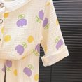 thumbnail image 6 of CAUYDY 5-6T 7-8Y 9-10Y Kids Sleepers Girl Clothing for Child Long Sleeve Top Elastic Waist Pants 2PCS Fall Winter Set Girls Pjs Sizes 7-8 Years,Purple, 6 of 7