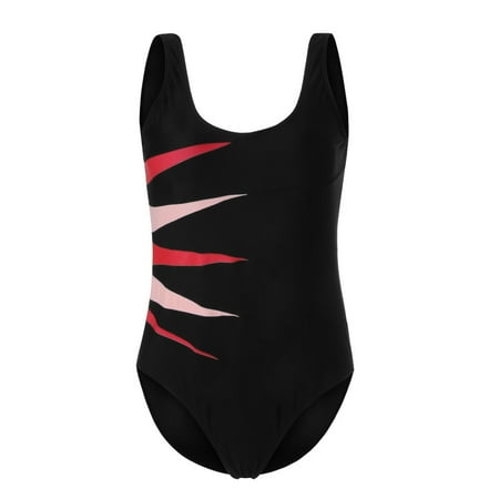 Rigardu Hot Sale!! Womens Plus Size Bathing Suit Tummy Control One Piece Swimsuit Fashion Bikini Women Swimsuit Swimwear Swimsuit Plus Size Printed Plus Size Swimwear Red 5Xl