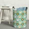 thumbnail image 6 of Fuzoiu Chicken Laying Eggs Print Circular Hamper,Laundry Basket with Handle,Collapsible Laundry,Dirty Clothes Storage Basket,for Bedroom Bathroom Dorm Living Room-Medium, 6 of 6