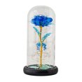 thumbnail image 1 of Flor Artificial Rosa regalo Cadena de luz Led en cúpula de cristal, regalos únicos para madre mujeres Nad boda San Valentín cumpleaños aniversario Luz azul + cálida Baoblaze Luz rosa encantada, 1 of 8