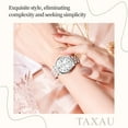 thumbnail image 5 of TAXAU Sliver Stainless Steel Watches For Women Small White Dial Womens Watches Classic Analog Quartz Watches Women Fashion Date Ladies Watches Waterproof Watches For Ladies Luxury Elegant Watches, 5 of 12