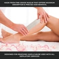 thumbnail image 4 of ForPro Natural Muslin Epilating Strips, Tear-Resistant, Pre-Cut Strips for Hair Removal, 3” W x 9” L, 100-Count, 4 of 7