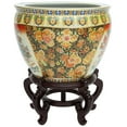 thumbnail image 2 of 12" Famille Rose Porcelain Fishbowl, 2 of 6