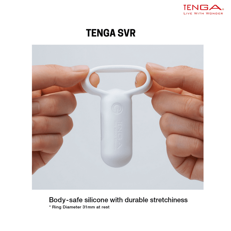TENGA SVR White Multi Purpose Smart Vibe Ring Discrete Vibrating Ring for  Partnered / Solo Pleasure - Walmart.com