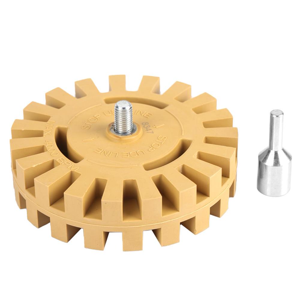 LYUMO Rubber Wheel Eraser, 100mm 4in Grinding and Polishing Zigzag