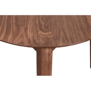 New Classic Furniture Oscar 3 Piece Mid Century Dining Table Set, Brown