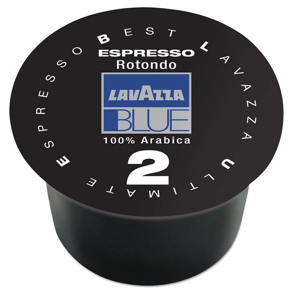 Lavazza BLUE Double Espresso Capsules, Rotondo Dark Roast, 11.5g, 100