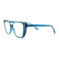thumbnail image 3 of Retro Womens Classy Oversized Rectangular Cat Eye Reading Glasses Blue +2.50, 3 of 4
