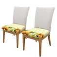 thumbnail image 2 of Easygdp Sunflowers On A Yellow Background Square Chair Cushion Cover Stretch Chair Seat Covers Removable Washable for Hotel, Bedroom, Office, 2 of 9