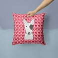 thumbnail image 2 of Carolines Treasures BB5279PW1414 Bull Terrier Fabric Decorative Pillow, 14Hx14W, multicolor, 2 of 4
