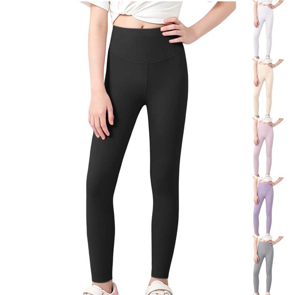 Asxite Girls Solid Jeans Casual Fall Winter Stretch Elastic Waist Slim Soft Warm Yoga Pants