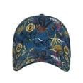 thumbnail image 2 of Kdxio Unisex Halloween Elements Pattern Baseball Cap Unisex Washed Classic Adjustable Hat, 2 of 8