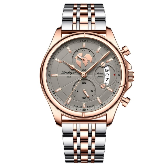 Poedagar top luxury brand casual men watch chronograph waterproof date full steel quartz men's watch business Relogio Masculino