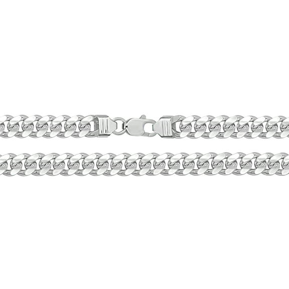 925 Sterling Silver Men Curb Chain - 26 inch*8mm