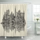 thumbnail image 1 of ABPHQTO Cortina de ducha de poliéster con dibujo de horizonte ficticio de la ciudad de Nueva York 152x180 cm ABPHQTO PKNMT60x72Shower-1846, 1 of 2