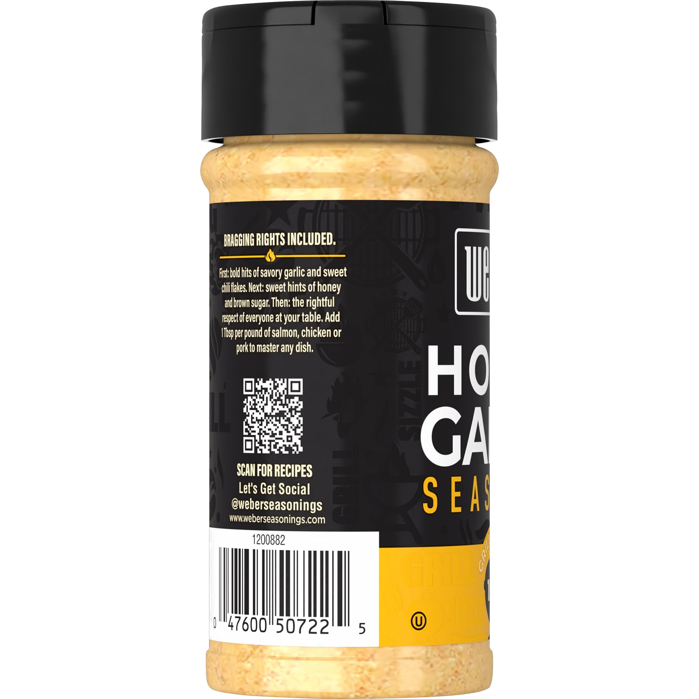 Weber Honey Garlic Seasoning and Rub, 6.25 oz