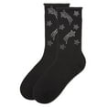 thumbnail image 4 of MeMoi Women's Shooting Star Fashion Cotton Blend Crew Sock - Womens - Female, 9-11, Black, 4 of 4