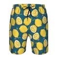 thumbnail image 3 of Goofa Lemon Printed Mens Swim Trunks Summer Quick Dry Short Beach Swimwear Bathing Suits-, 3 of 9