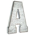 thumbnail image 2 of 20" Metal Letter "A" Wall Decor, Silver with Rusted Edges, Galvanized Wall Mountable Decoration for Country, -Century, or Farmhouse Themed Room or Event - YOSITiuu, 2 of 2