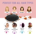 thumbnail image 7 of White Halloween Pumpkins Hair Brush,Girls Detangling Hair Brush,Glide Through Tangles with Ease for Wet & Dry Hair,8.8"X2.8", 7 of 7