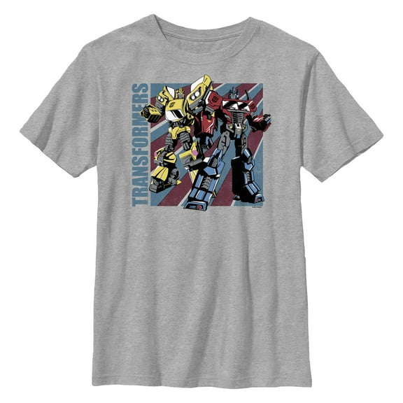Boy's Transformers Optimus Prime and Bumblebee  Graphic T-Shirt