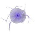 thumbnail image 6 of LEKODE Tea Hats for Women 2025 Tea Hats Tea Party Hat Feather Hair Clip Fascinator Hat Tea Party Hats Tea Party Hats for Women Purple 2 One Size, 6 of 7