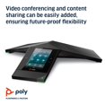 thumbnail image 5 of Poly Trio 8800 - Conference VoIP phone - with Bluetooth interface - 5-way call capability - SIP, SRTP - 3 lines - black, 5 of 5