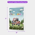 thumbnail image 5 of Happy Easter English Springer Spaniel American Flag Truck 5x7in Folded Greeting Card Springers Dog Lover Gifts Single Note Card with Envelope - 03001, 5 of 5