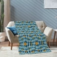 thumbnail image 4 of XMXT Throw Blankets, Impressionist Autumn Prints Bed Blanket for Bedroom Sofa, 50 x 70 inches Blue, 4 of 9