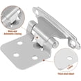 thumbnail image 2 of Cabinet Hinges - 24 Pack 12Pairs 1/2inch Overlay Cabinet Door Hinges Semi-Concealed Self-Closing Hinges for Home, Hotel,School,RV Cabinet,Kitchen Cabinets, Shoe Cabinets, Bathroom Cabinet, 2 of 6