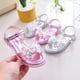 thumbnail image 2 of Sandalias de Disney para niñas, nuevos zapatos de princesa a la moda con diamantes de imitación de dibujos animados para niños, lazo de fondo suave, Frozen Elsa, plantilla de 17 cm Gao Jinjia LED, 2 of 2