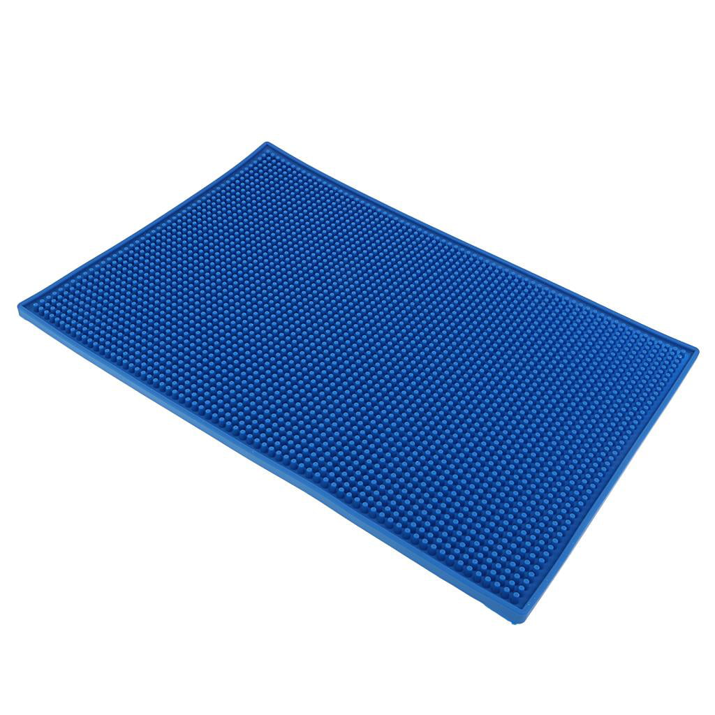 2 Bar Runners Rubber Rectangle Strip Spill Mats Coaster for Cocktail Party 