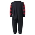 thumbnail image 5 of EYIIYE Matching Christmas Pajamas For Family, Long Sleeve Letters Print T-shirt with Plaid Pants, 5 of 5
