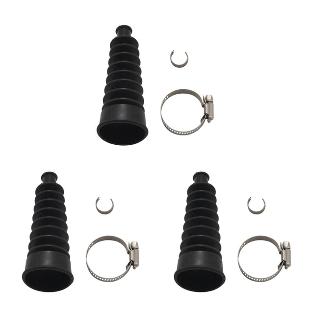 3X Kit de Soufflets de Câble pour Mercruiser Alpha, R, R, 1 Remplace 74639A2,3 x Soufflet de Câble avec Pinces 6 x Accessoires, Noir