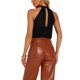 thumbnail image 3 of TOPS DE MALLA TRANSPARENTE SIN MANGAS CON CUELLO HALTER DE INSPIRE CHIC PARA MUJER TALLA XL NEGRO, 3 of 6