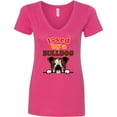 thumbnail image 3 of Inktastic English Bulldog Dog Women's V-Neck T-Shirt, 3 of 5